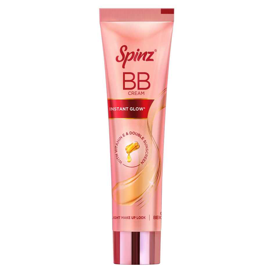 Spinz BB Brightening & Beauty Fairness Cream Gives 2X Instant Glow Sun Protection Dark Spots Correction