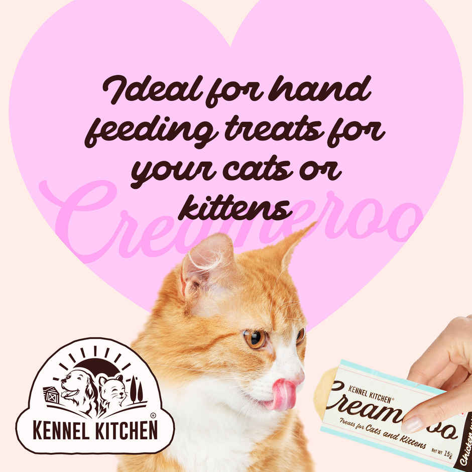Kennel Kitchen Creameroo Cat Treats | 4 Pcs | Chicken With Mackerel Flavour