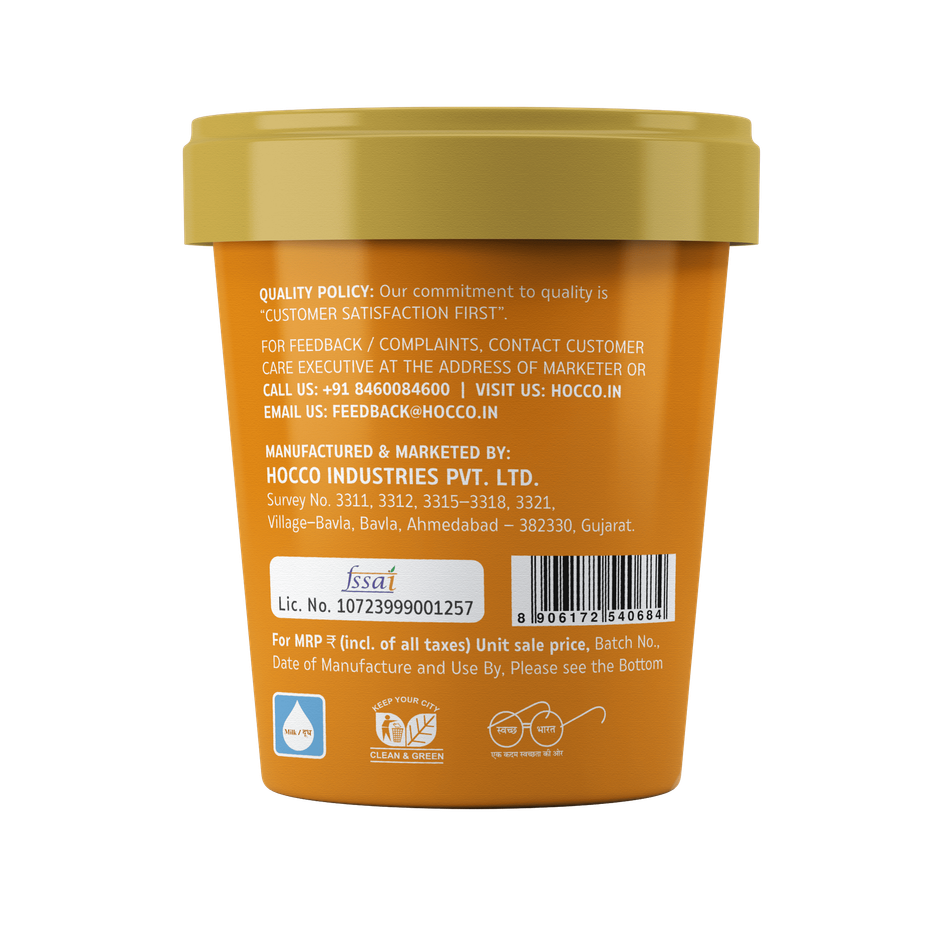 Hocco Biscotti Jumbo Ice Cream Cup Combo