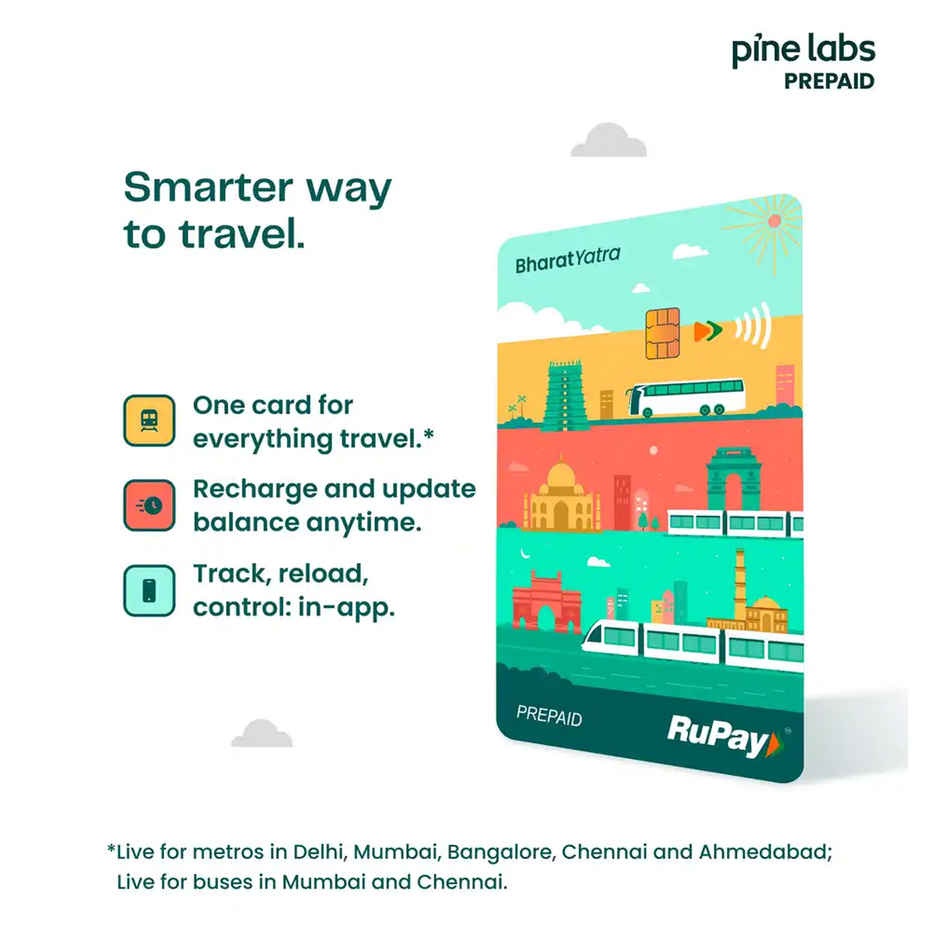 Pine Labs Bharat Yatra NCMC Card -Instant access to Metros in India