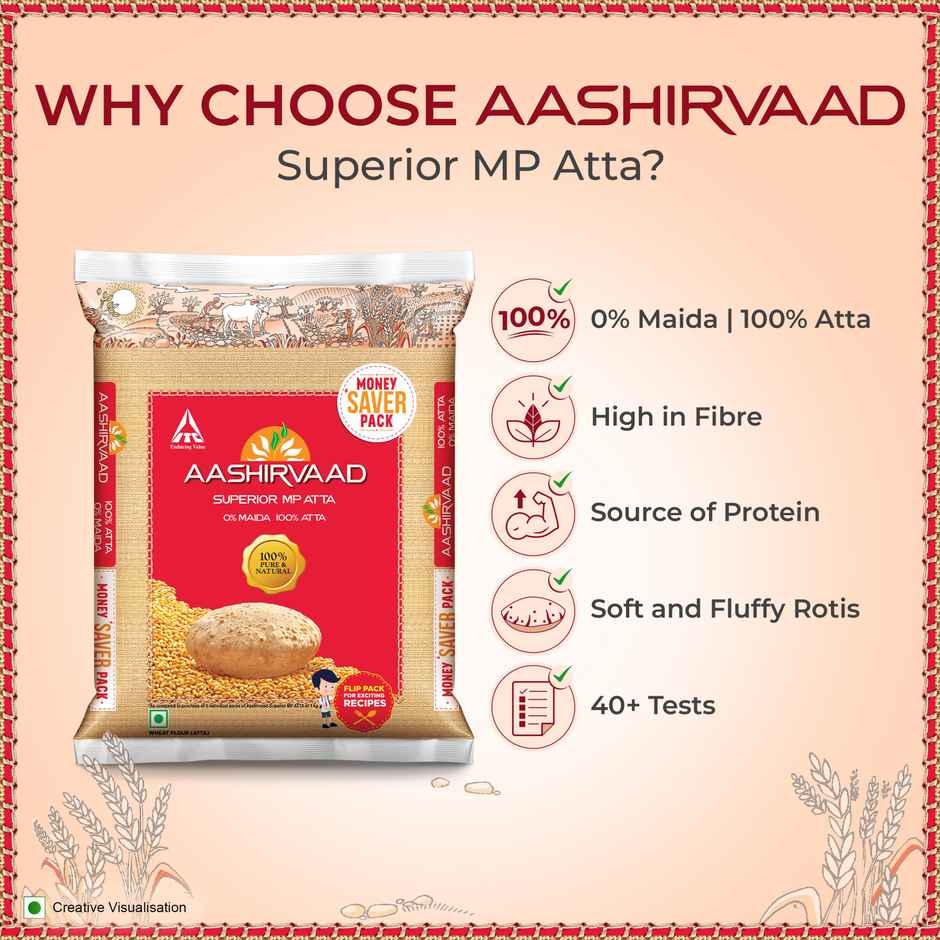 Fortune Sunlite Refined Sunflower Oil (Pouch)(1 l), Madhur Sugar/Sakkare - Refined(1 kg) & Aashirvaad Superior MP Whole Wheat Atta(5 kg) Combo