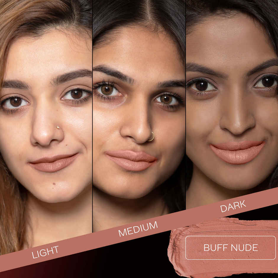 Faces Canada Weightless Matte Finish Lipstick | Buff Nude 05 | Hydrating
