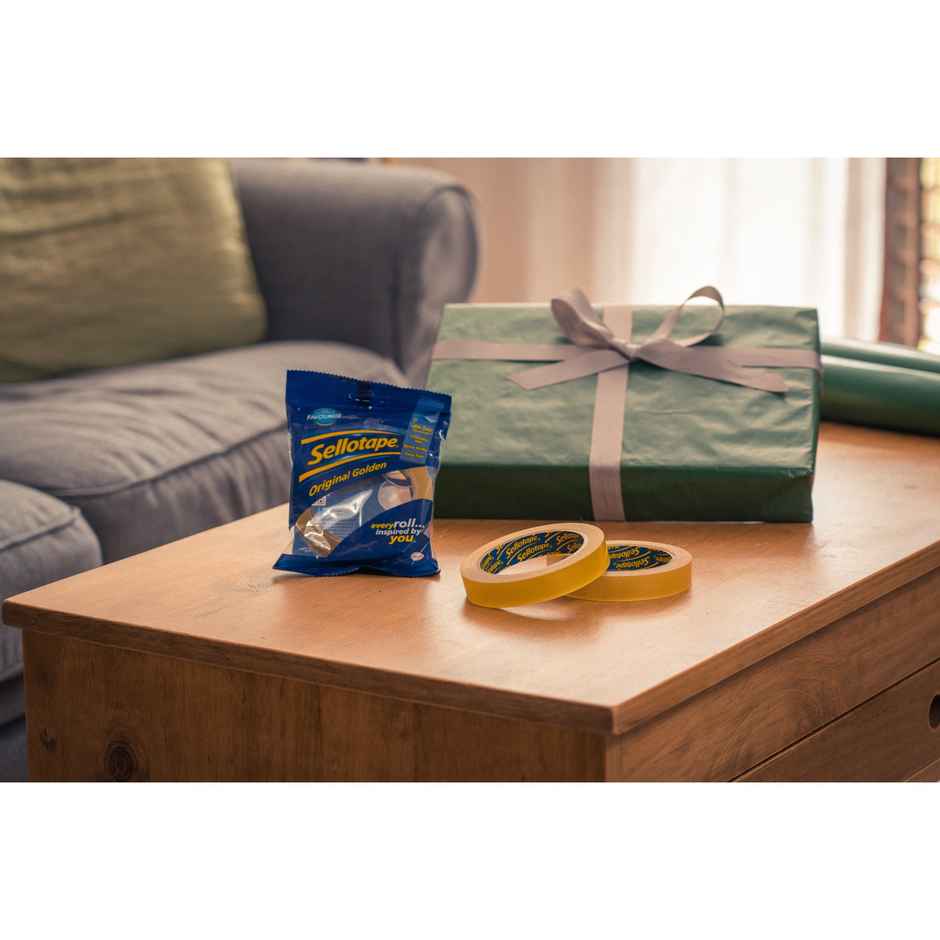 Sellotape Original Tape | Tear By Hand | Ideal For Wrapping Presents | Sealing Boxes | 18mm x 25m