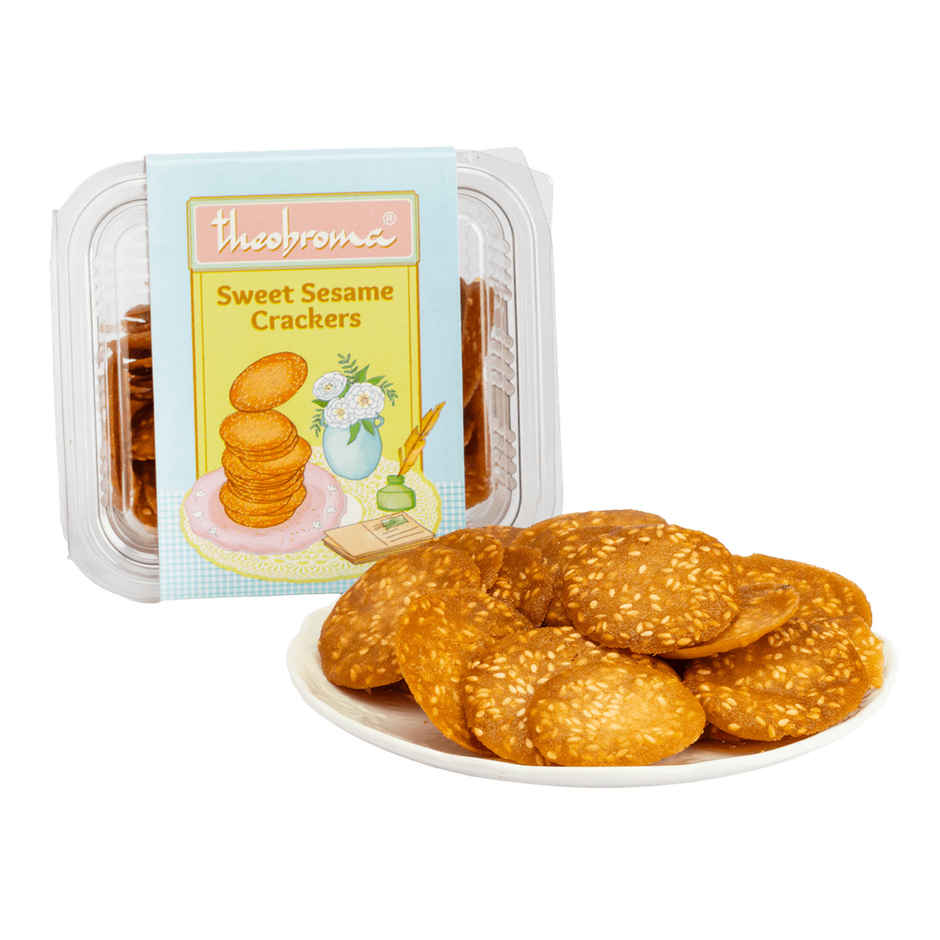 Theobroma Sweet Sesame Crackers | No Preservatives | No Palm Oil