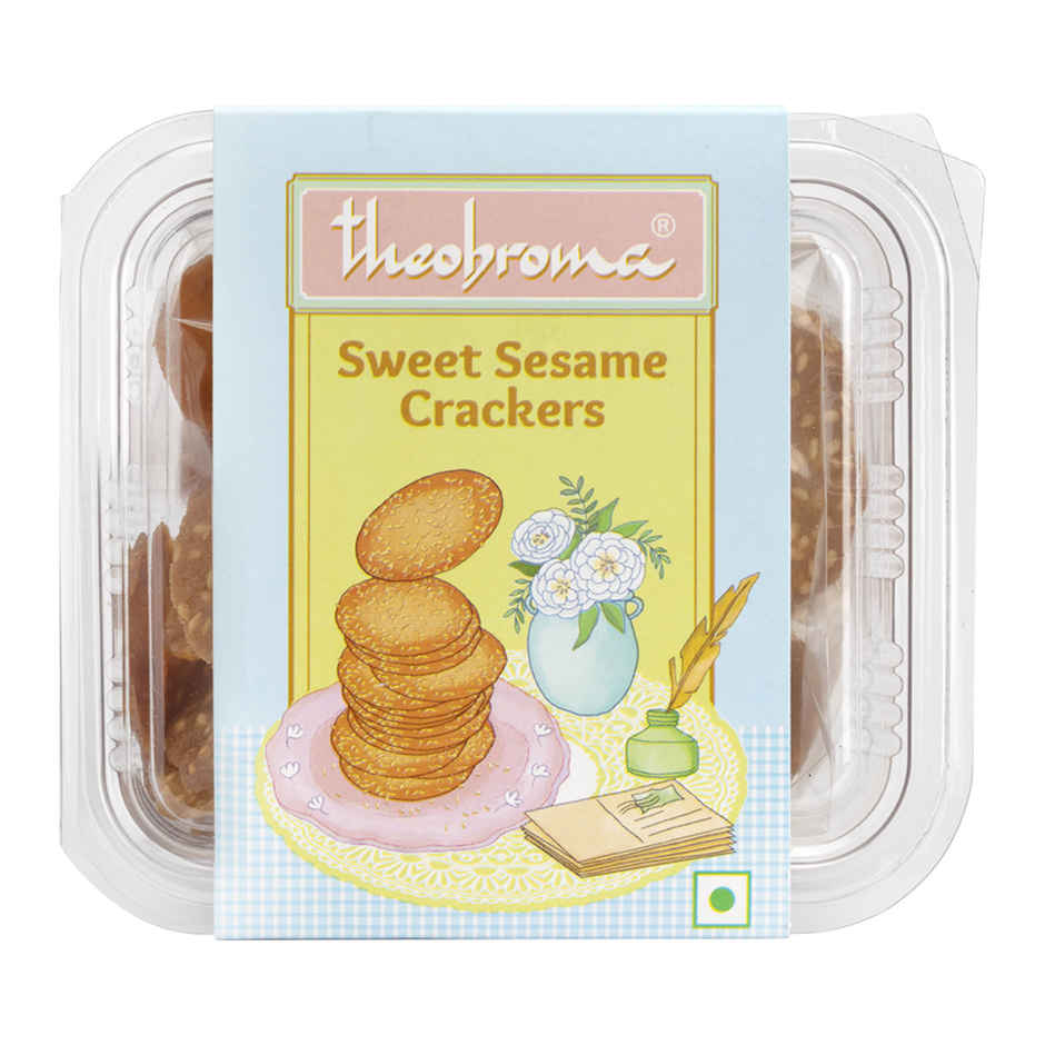 Theobroma Sweet Sesame Crackers | No Preservatives | No Palm Oil
