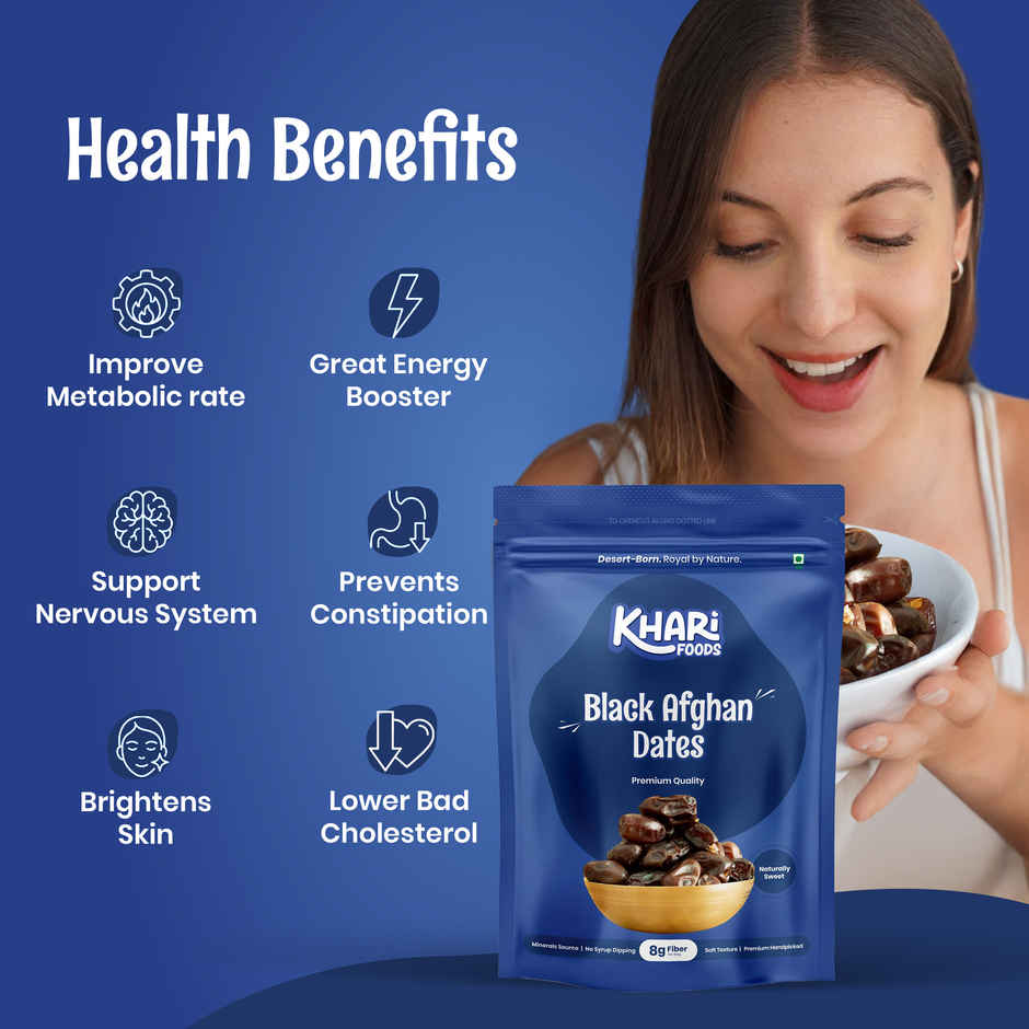 Khari Foods Black Afghan Dates / Khajur Combo 