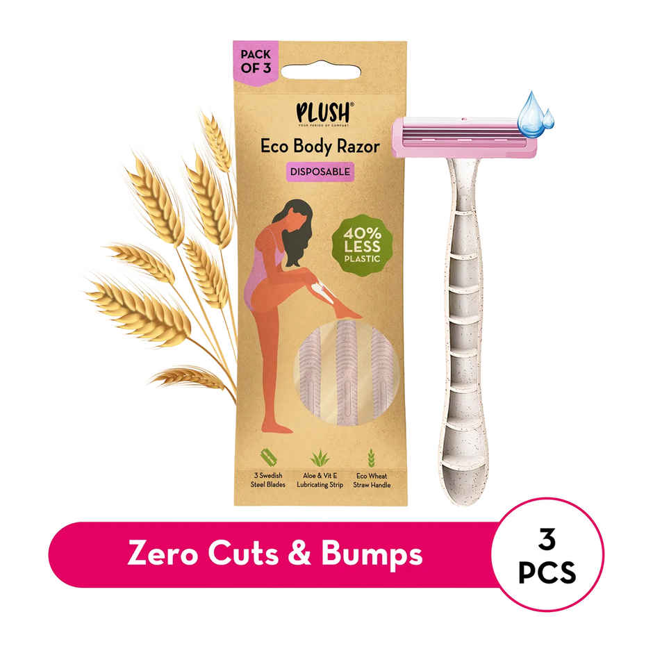 Plush Disposable Eco-Razor For Women, Get Smooth & Painless Hair Removal In Minutes