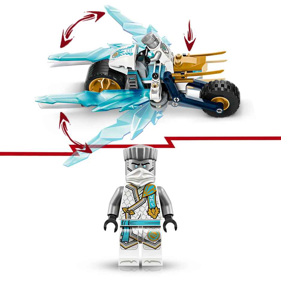 Lego Ninjago Zane’s Ice Motorcycle Toy Set 71816 Building Blocks (84 Pieces)