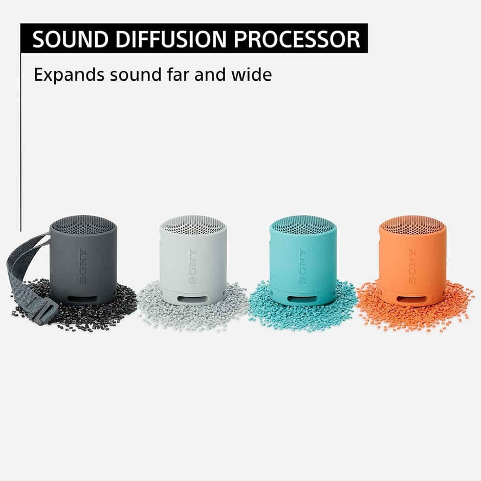 Sony SRS-XB100 Wireless Bluetooth Portable Super-Compact Speaker | Hands-Free Calling | Black