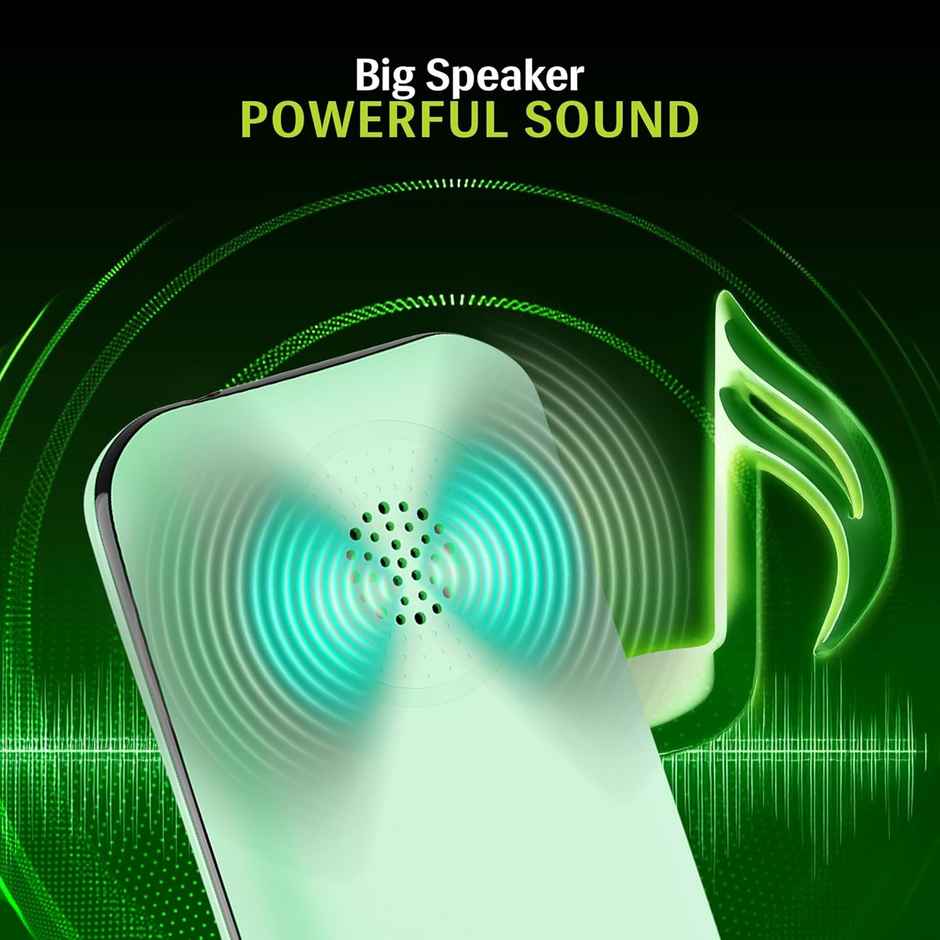 Lava Hero Shakti 2025 Dual Sim Keypad Mobile Phone with Vibration Alert |1.8" Display | Mint Green