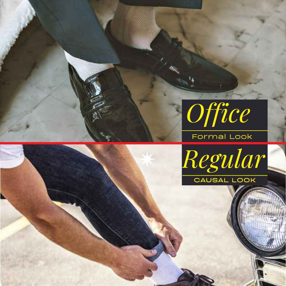 Royal Mart Unisex Striped Cotton Blend Ankle Length Socks | Assorted - Free Size