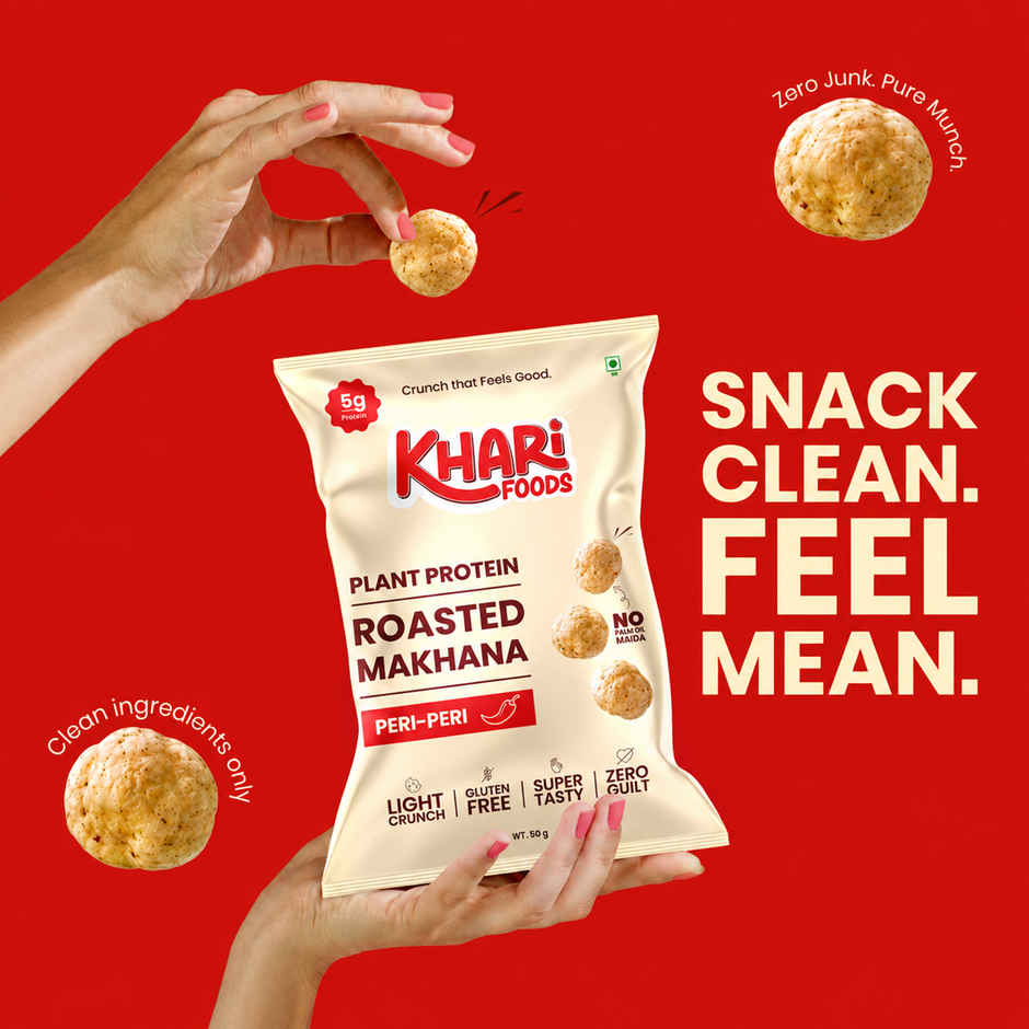 Khari Foods Makhana Pops | Peri Peri Foxnuts | Healthy Snacks