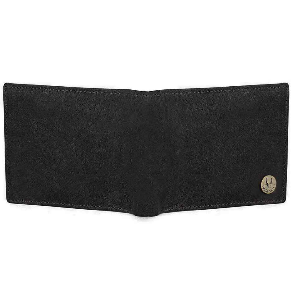 Wildhorn Men's Genuine Leather Bi-fold Wallet | Black