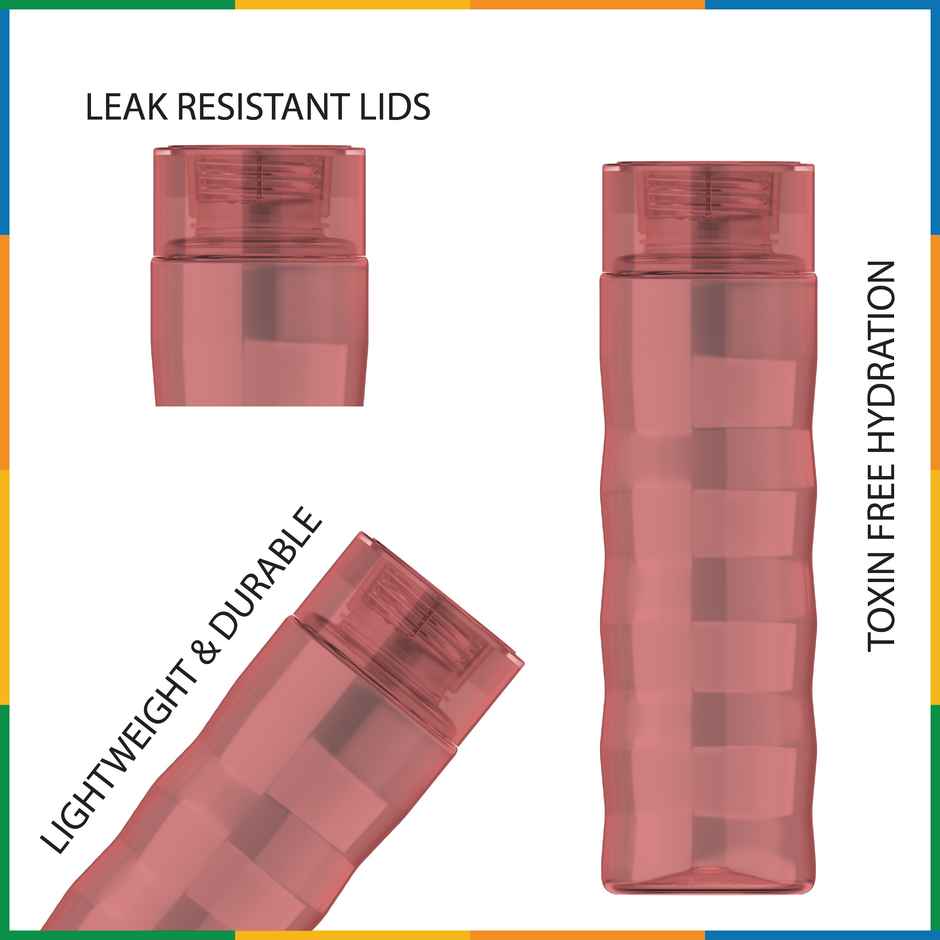 Kolorr Ringo 1L Red Bottle | Bold red design | leak-proof hydration