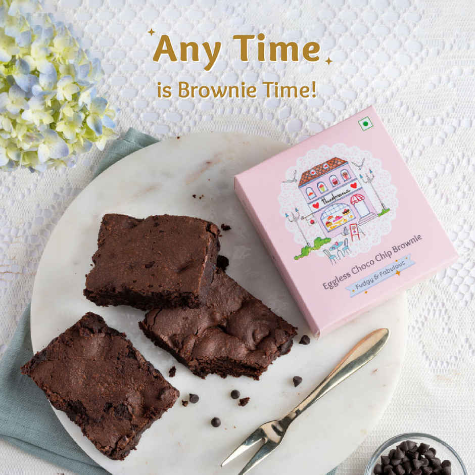 Theobroma Eggless Choco Chip Brownie