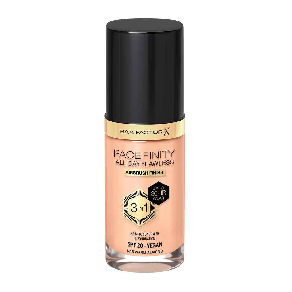 Max Factor Face Finity All Day Flawless 3 In 1 Foundation | Warm Almond