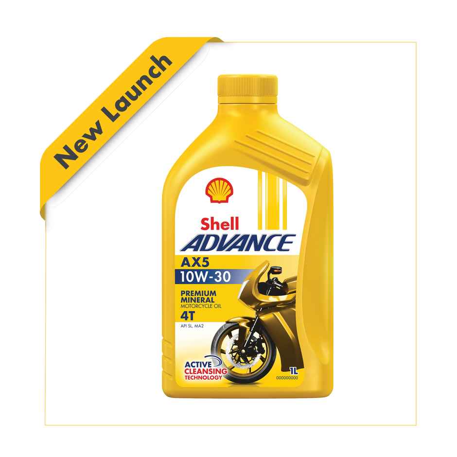 Shell Advance Ax5 10W-30 Api Sn Premium Mineral Motorbike Engine Oil (1l) & Vista Auto Care Battery Terminal Coating (150ml) Combo