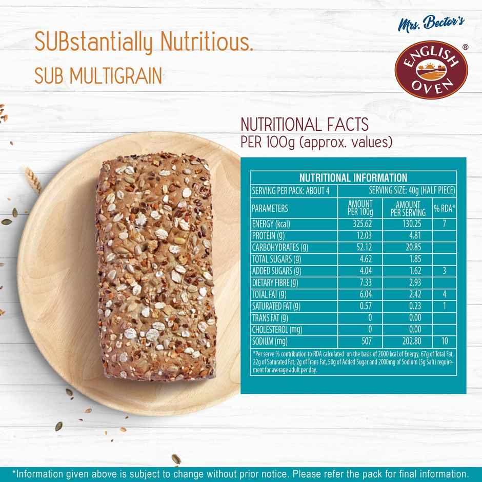 English Oven Sub Multigrain Bread