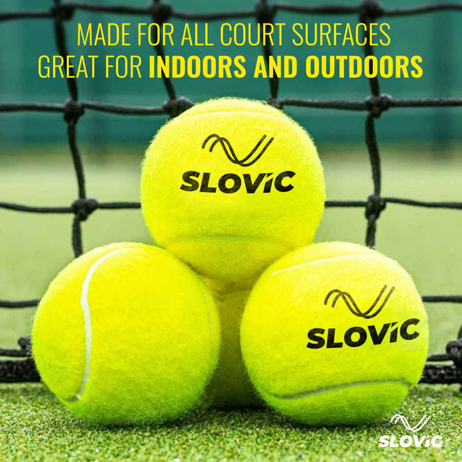 Slovic Tennis Ball for Gully Match Practice & Outdoor Play