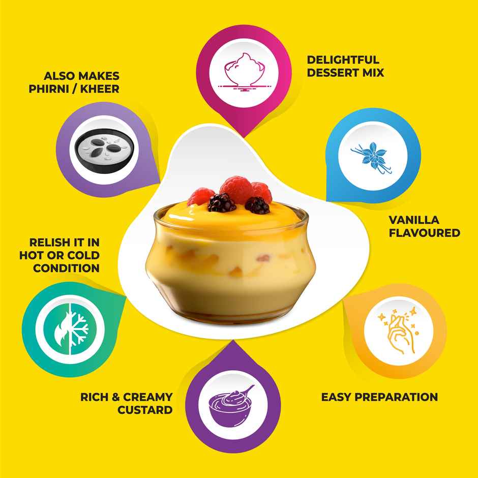 Kwality Custard Powder | Vanilla Flavour