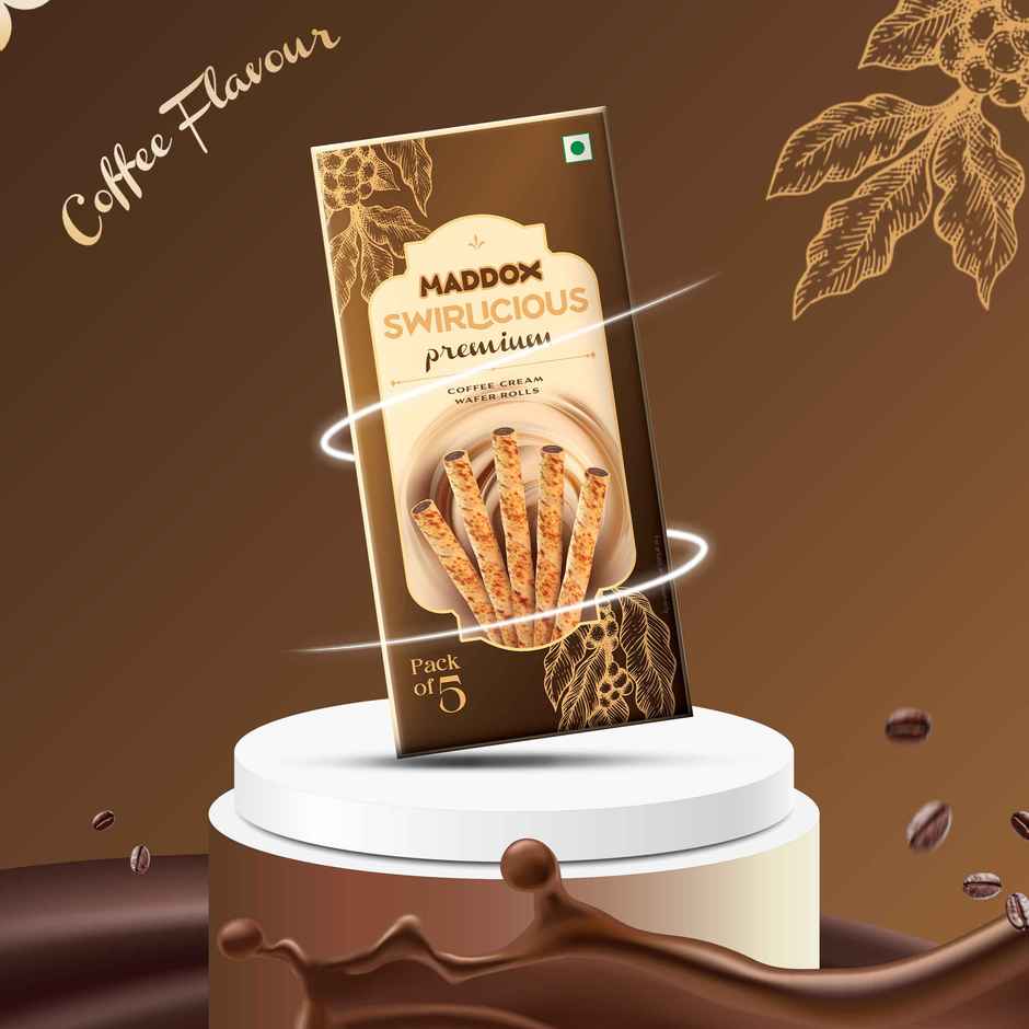 Maddox Swirlicious Premuim Coffee Cream Wafer Roll