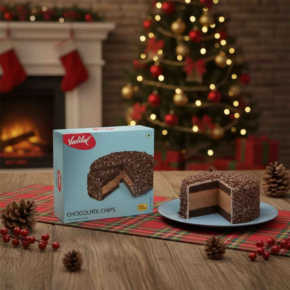 Vadilal Chocolate Chips Ice Cream Cake Combo