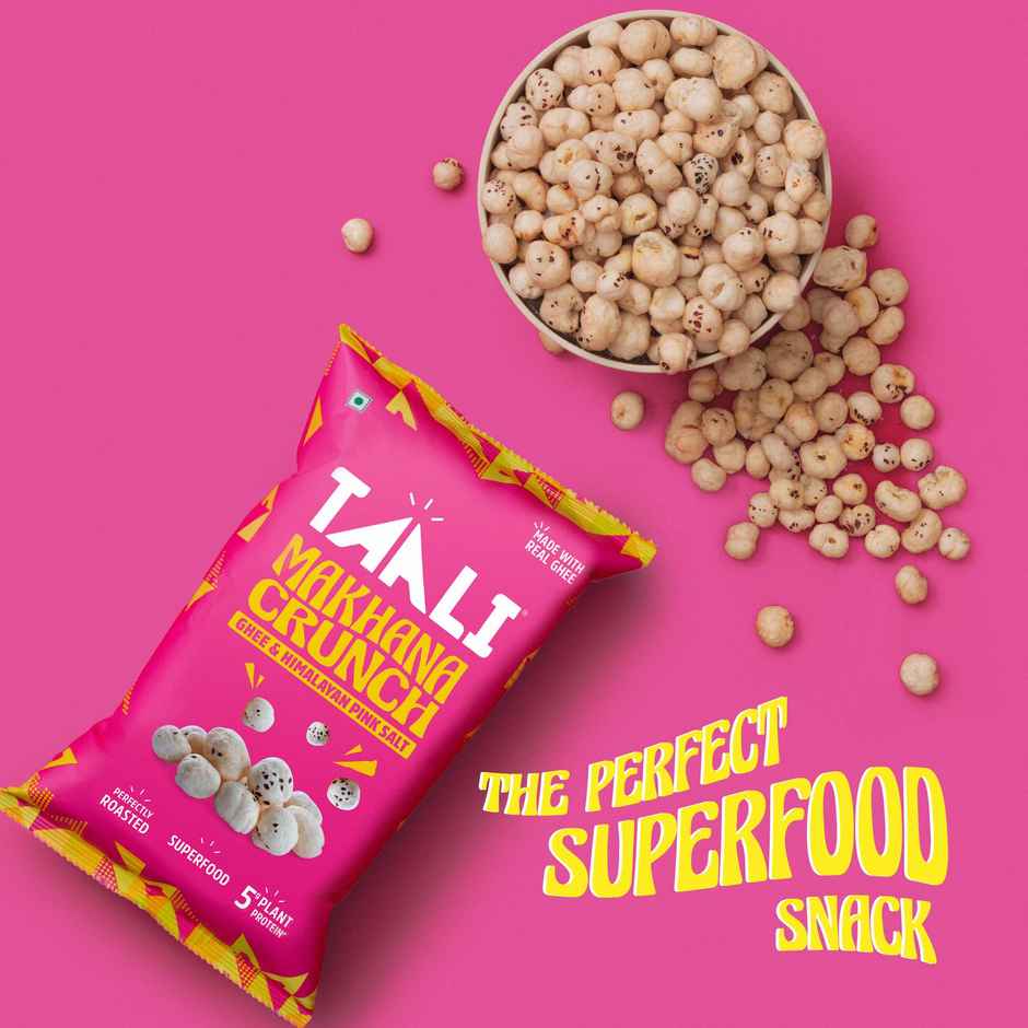 Taali Roasted Makhana - Ghee & Himalayan Pink Salt, Natural, Rich in Protein