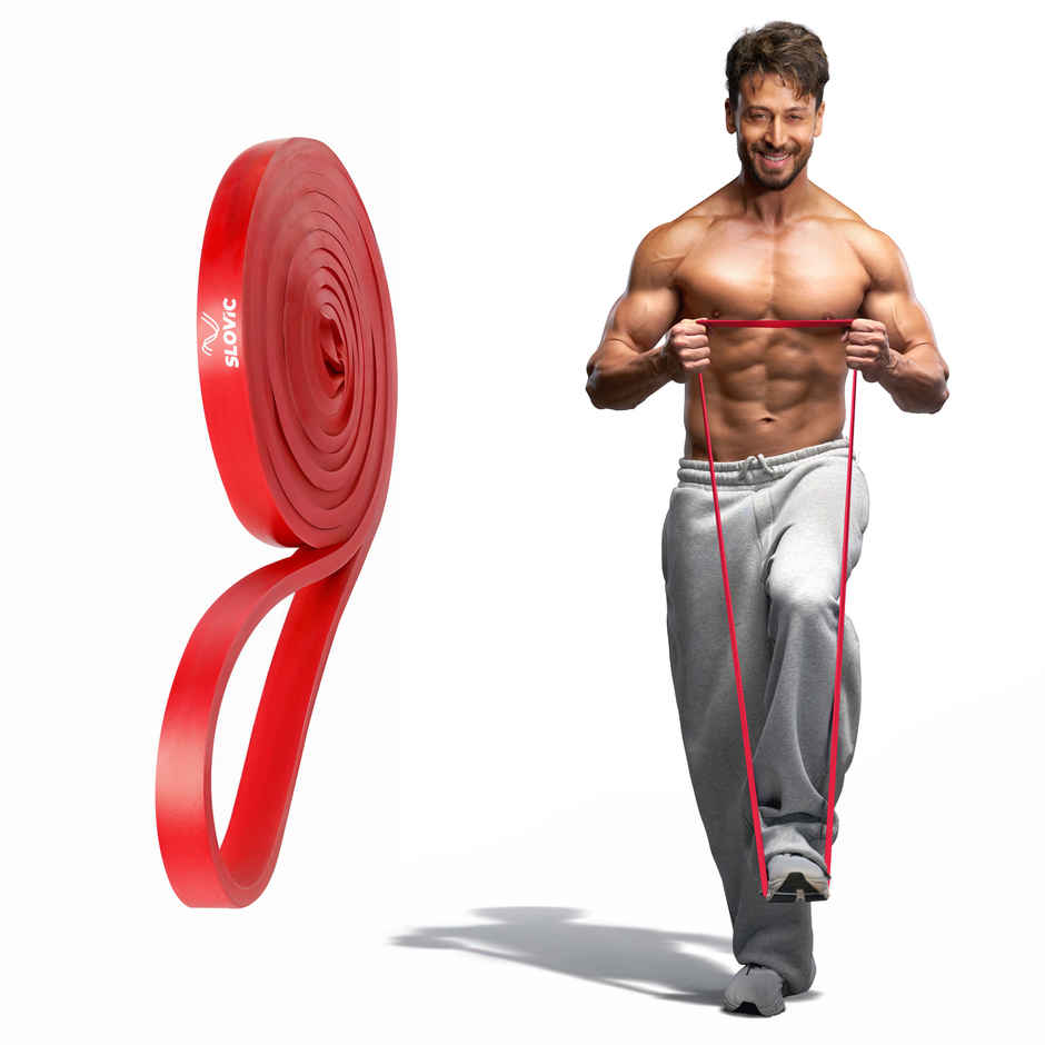 Slovic Heavy Resistance Band (7-15 kg) for Strength Training & Home Workout - Natural Rubber