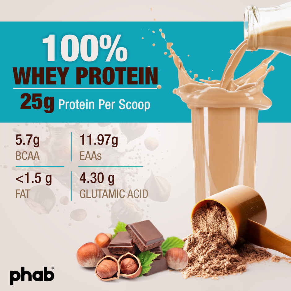 Phab Chocolate Hazelnut Whey Isolate Protein Powder Pack