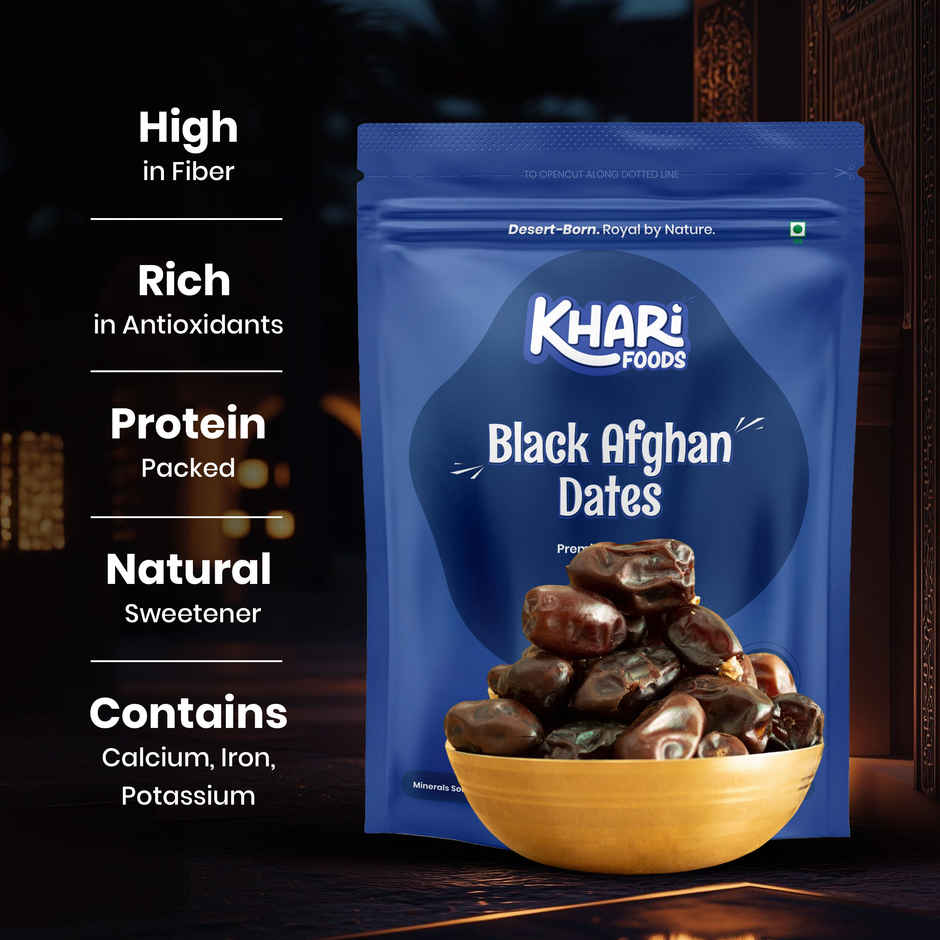 Khari Foods Black Afghan Dates / Khajur Combo 