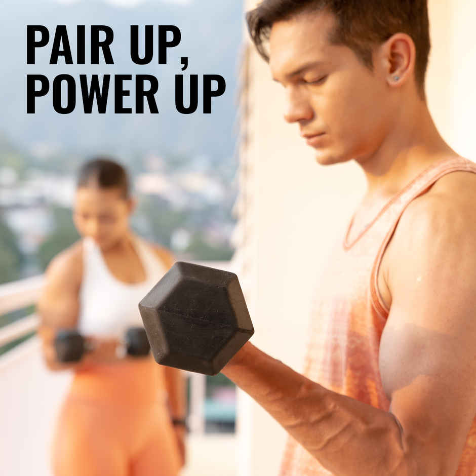 Slovic 3kg PVC Dumbbell Set (3kg x2) for Strength, Weightlifting & Home Gym - Non-Slip Coated Handle