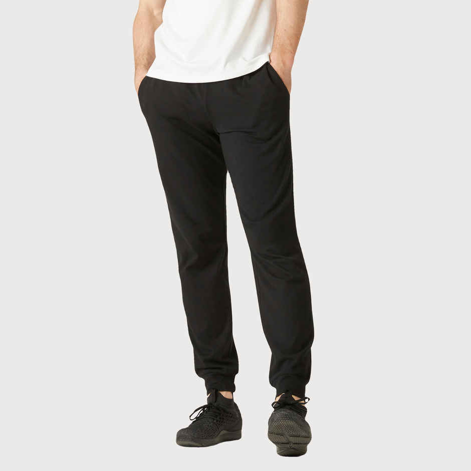 Decathlon | Domyos Men's Cotton Fitness Trackpants | Black - M