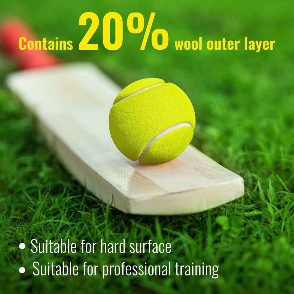 Slovic Cricket Ball Pack of 3 for Gully Match Practice & Outdoor Play