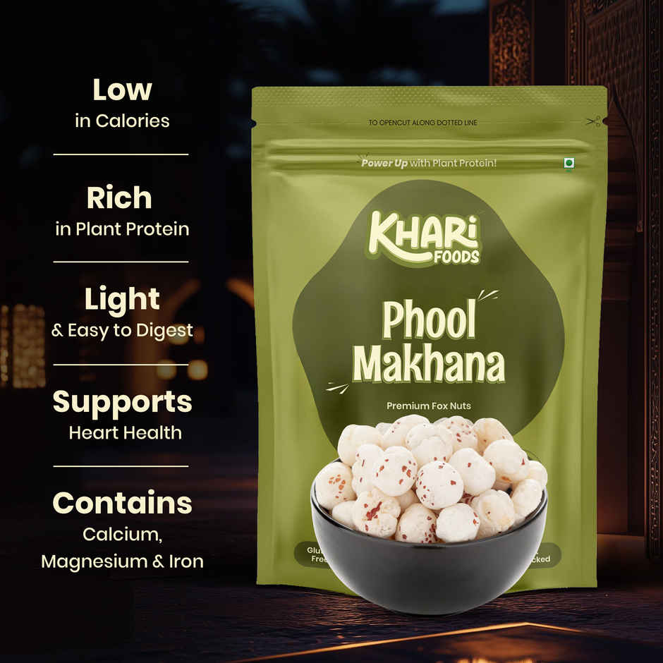 Khari Foods Phool Makhana / Fox Nuts | Premium Dry Fruits