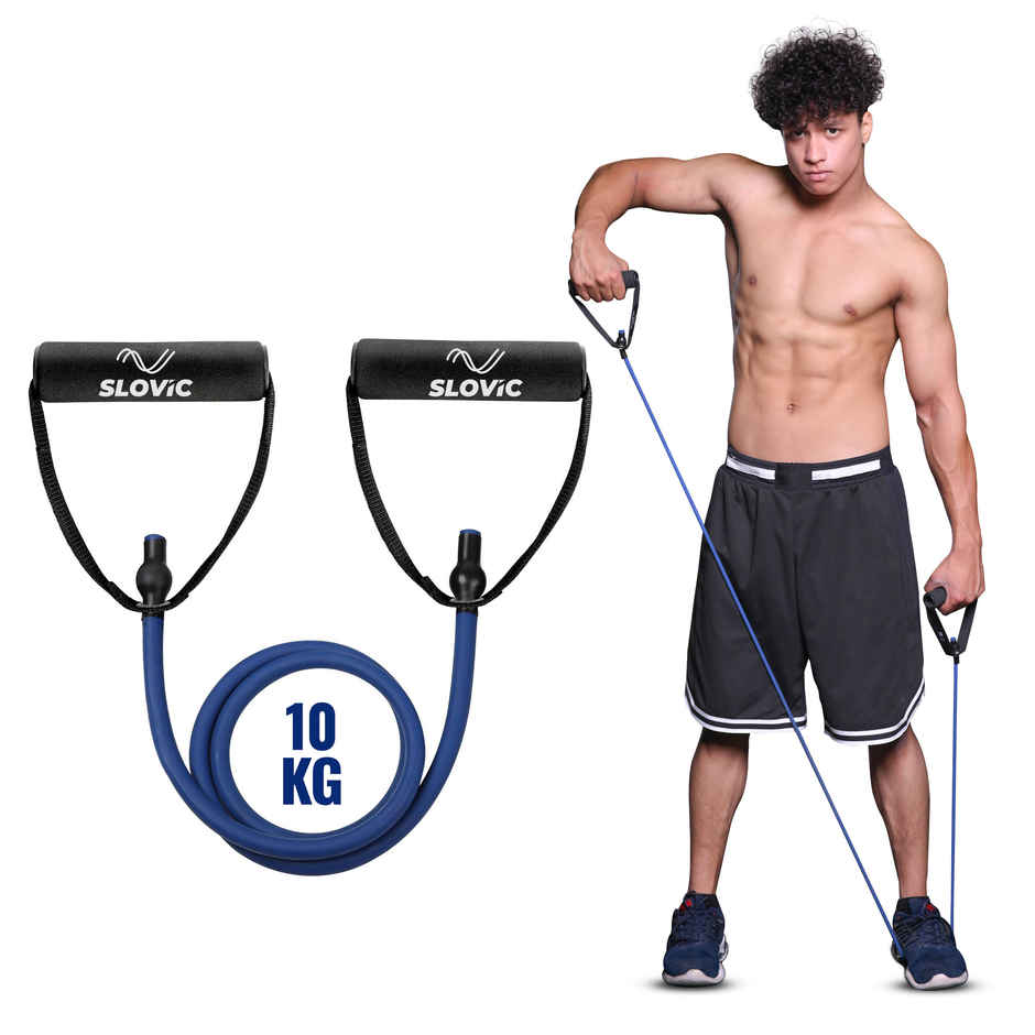 Slovic Resistance Tube Latex - 20LB (10 kg), Heavy Duty Workout Band for Training