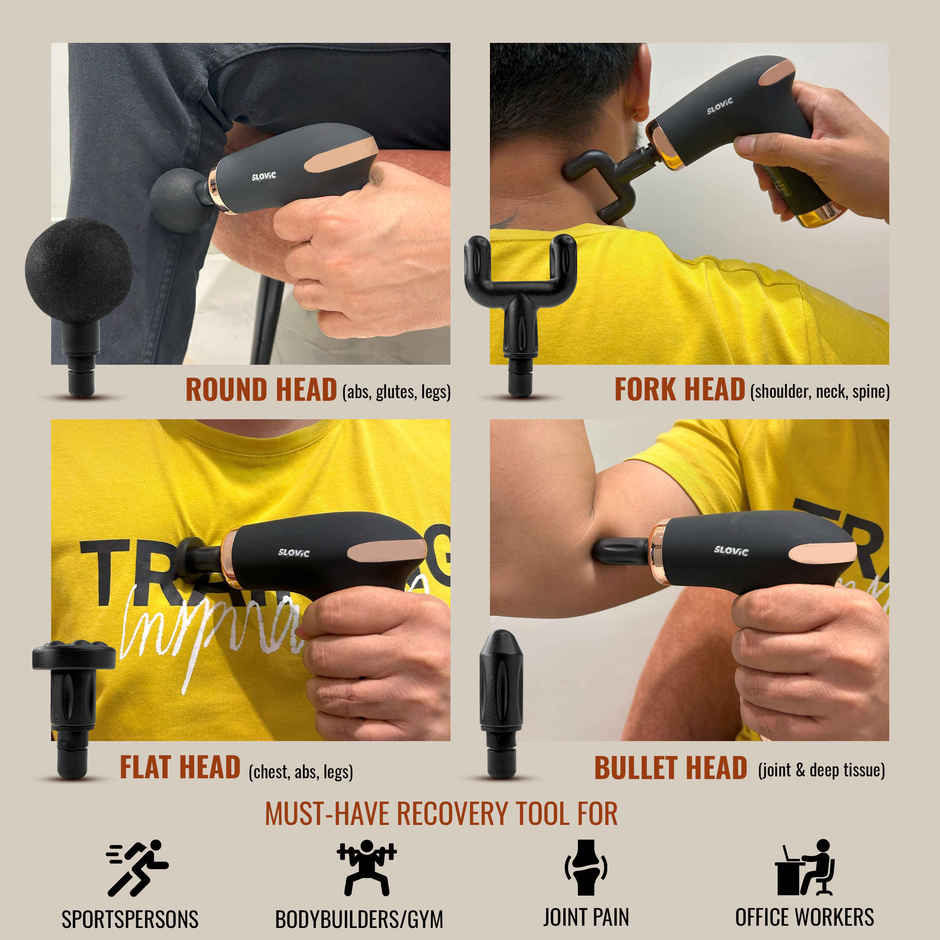 Slovic Mini Massage Gun - Portable Deep Tissue Muscle Relaxer for Recovery & Pain Relief