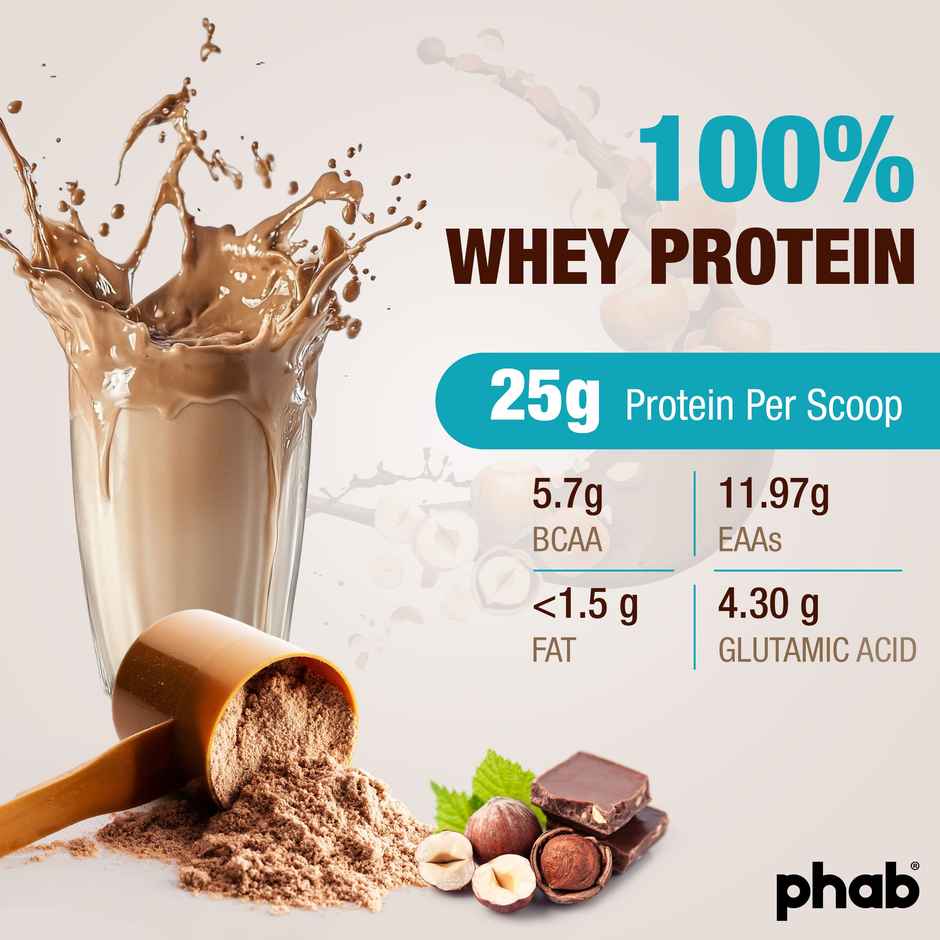 Phab Chocolate Hazelnut Whey Isolate Protein Powder Pack