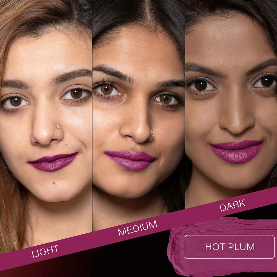 Faces Canada Weightless Matte Finish Lipstick | Hot Plum 24
