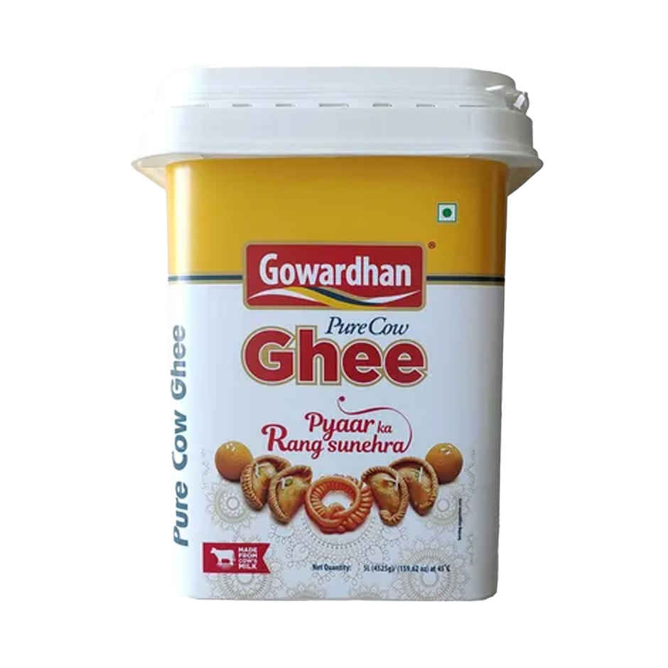 Gowardhan Pure Cow Ghee 5L Bucket/Jar