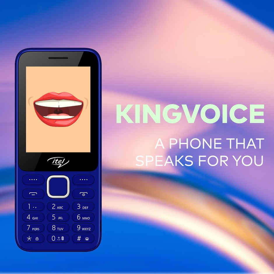 itel It5330 Keypad Mobile | 2.8" Display | 1900 mAh Battery | Glass Back Design | Blue