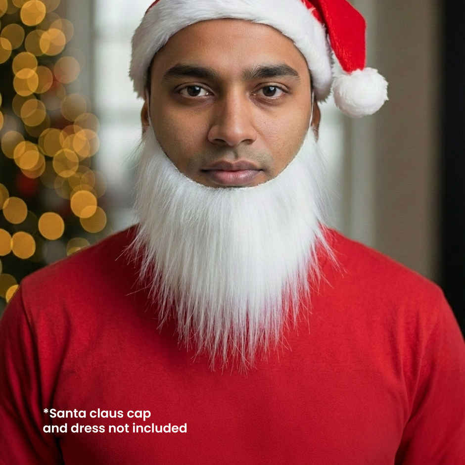 Fake Moustache Christmas Santa Claus Beard | Party Propz
