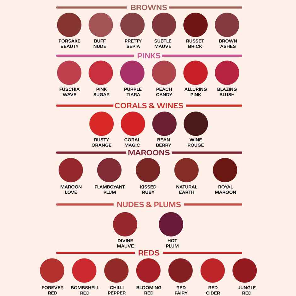 Faces Canada Weightless Matte Finish Lipstick | Hot Plum 24