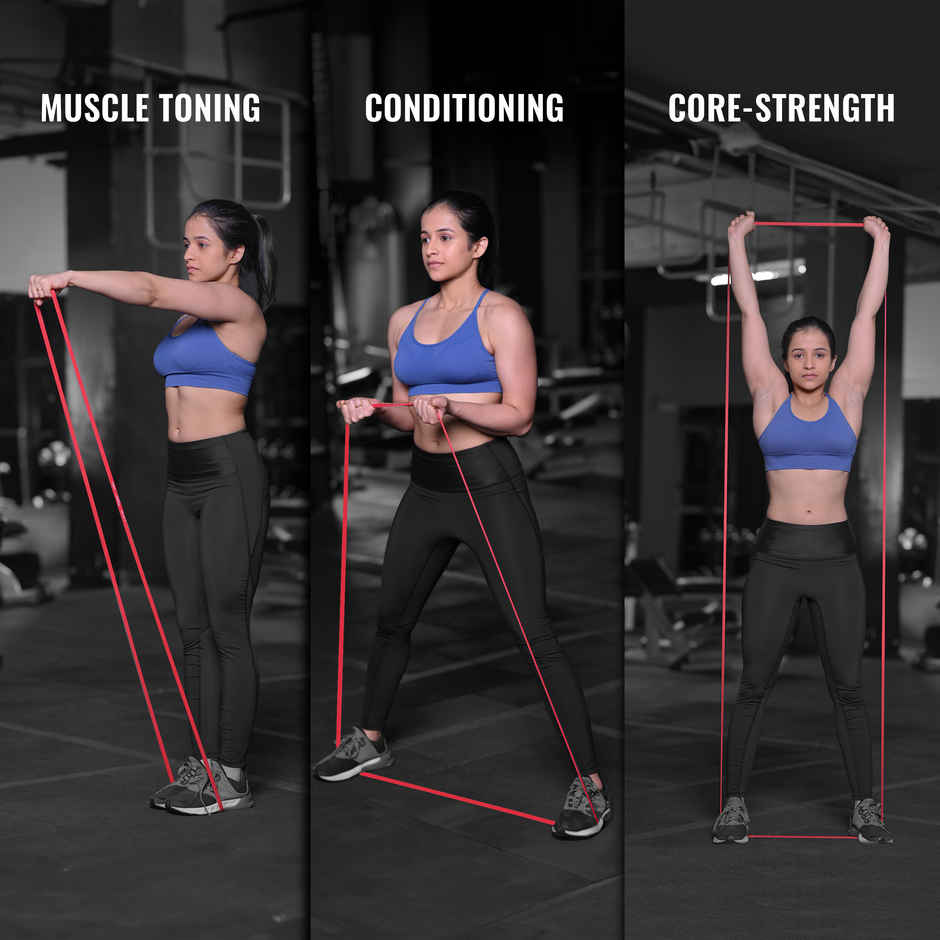 Slovic Heavy Resistance Band (3-7 kg) for Strength Training & Home Workout - Natural Rubber