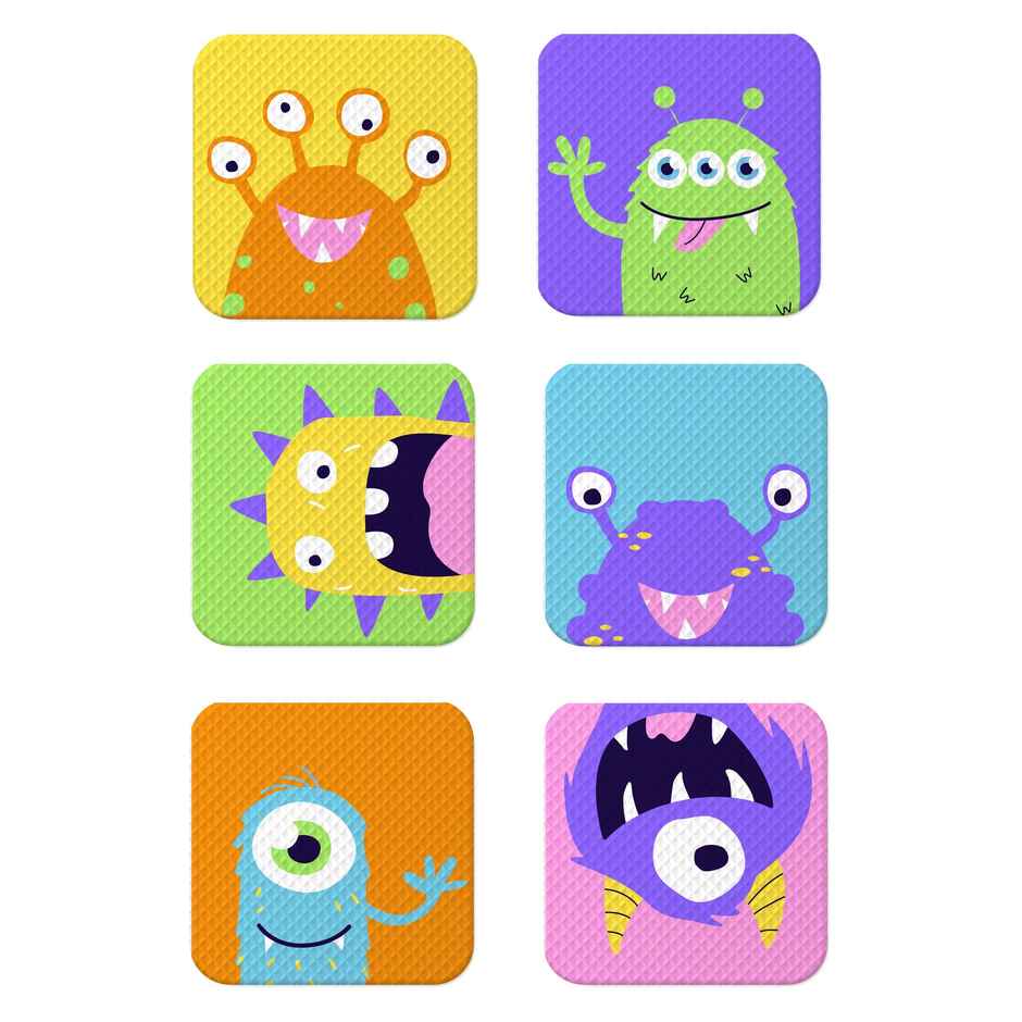 Ouchie Monster Print Mosquito Repellent Patches Truly Natural Double Combo