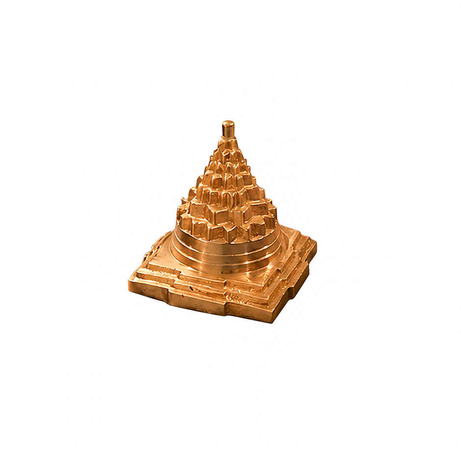 Brass Full Solid Sri Yantra Meru | 1.5 Inch | Svasti