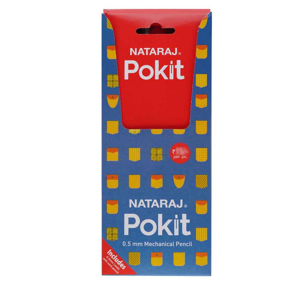 Nataraj Pokit Mechanical Pencil 0.5Mm Multicolour Pack Of 10