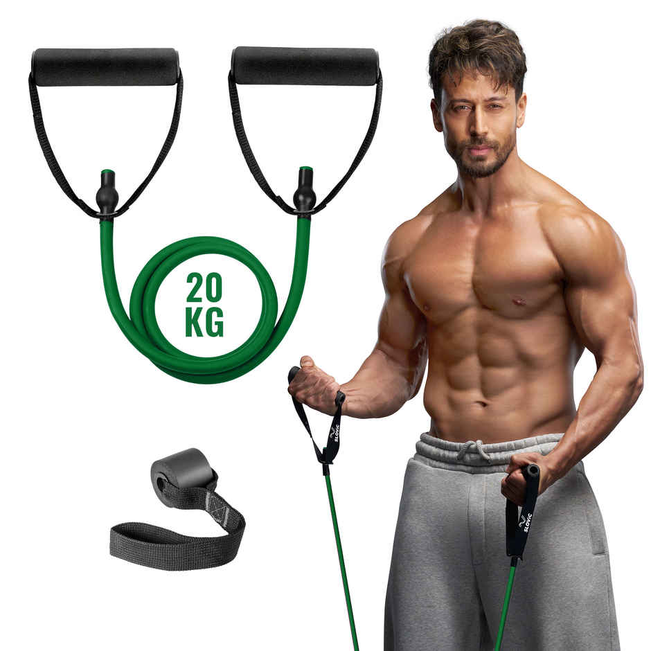 Slovic Resistance Tube Latex | 40LB / 20 kg | Heavy Duty Workout Tube for Training & Exercise