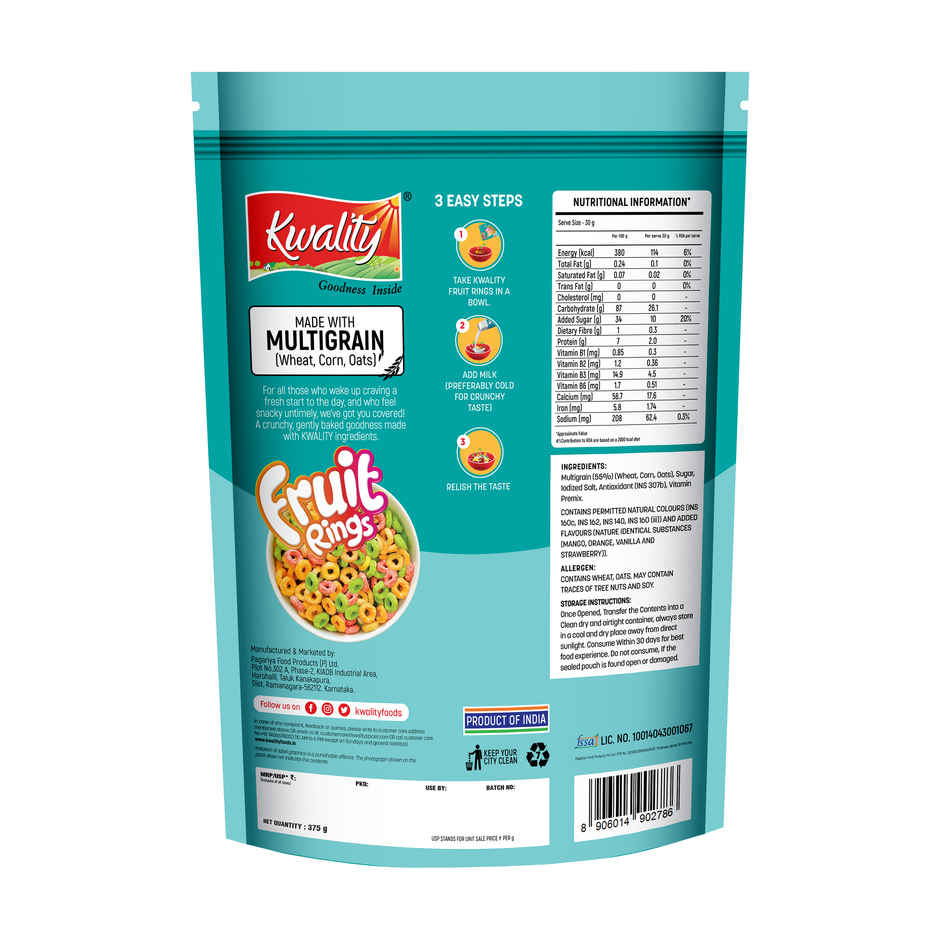 Kwality Fruitrings - Fruit Flavored Rings With Exciting Flavor Of Mango