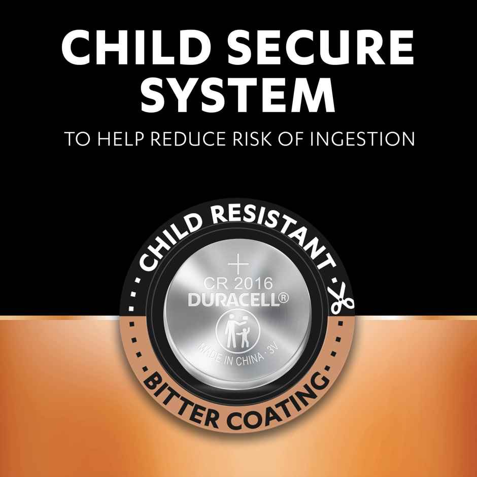 Duracell Specialty Lithium Coin Battery 3V|Cr2016|Pack of 2