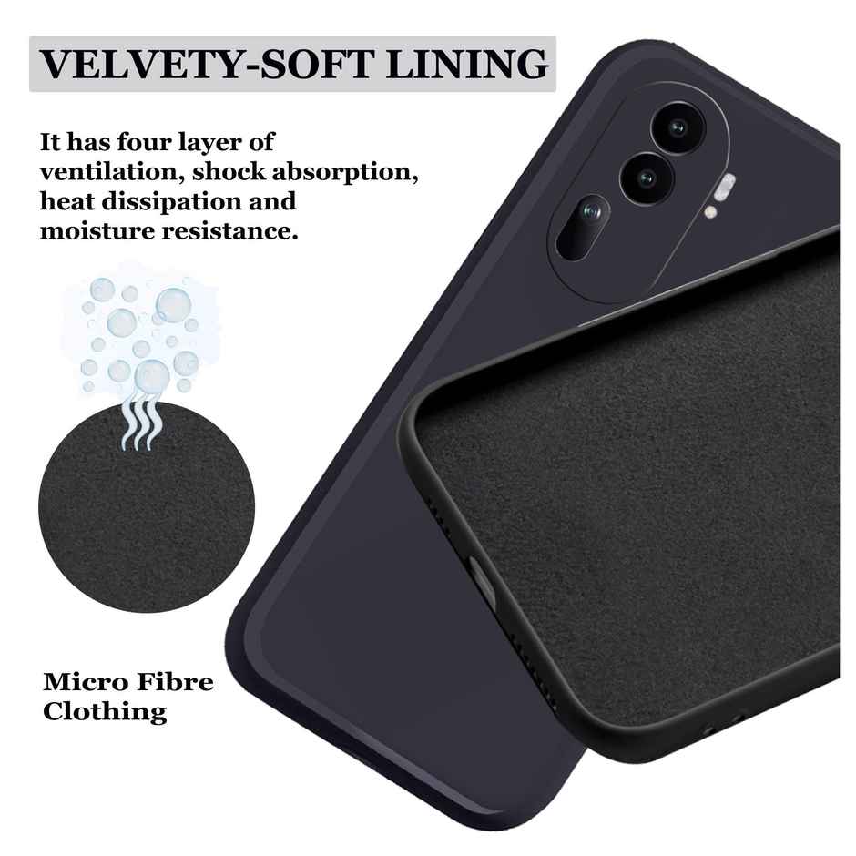 Artistque Case for Oppo Reno 11 Pro 5g Back Cover - Plain Liquid Silicone
